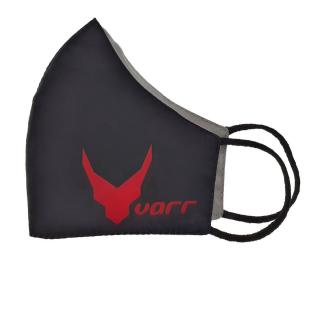 Masca fashion VARR,   Streetwear Face Gear, de protectie, 2 straturi, reutilizabila, marime M, neagra