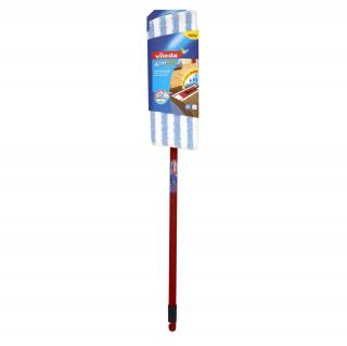 Mop plat premium Vileda ActiveMax 00003, cu microfibre, cu maner 130 cm, pentru podele