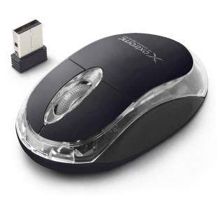 Mouse wireless 2.4 GHz, Xtreme Harrier, 1000 DPI, cu 3 butoane, receptor nano USB, negru