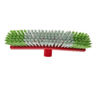Perie pentru covoare cu filet pentru coada, lungime 260mm, verde cu alb
