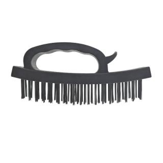 Perie sarma, lungime 170mm, cu 4 randuri si maner de prindere, din plastic, neagra