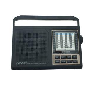 Radio portabil AM FM SW, cu bluetooth si player MP3 USB TF, VT-NS-9060BT, antena telescopica, negru