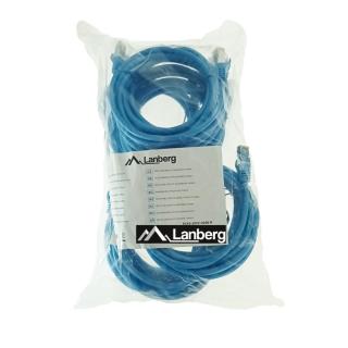 Set 10 cabluri retea-patchcord CAT6 FTP, Lanberg 43634, 2 X RJ45, lungime 2m, AWG26, 10Gb s-250MHz, de legatura retea, ethernet, albastre