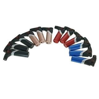 Set 12 brichete cu gaz si aprinzator antivant, rezervor reincarcabil, buton blocare, flacara reglabila, multicolor
