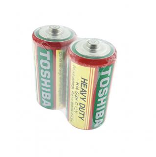 Set 2 baterii R14, Toshiba Heavy Duty C, 1.5V, ambalate in folie
