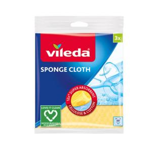 Set 3 lavete Vileda Sponge Cloth 00021, super absorbante, 18 x 18.4 cm, multicolor