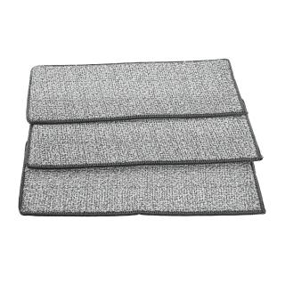 Set 3 rezerve din microfibra pentru mop plat dreptunghiular cu prindere tip scai, 32 x 12.5 cm, Esperanza 96481, pentru curatenie, reutilizabile