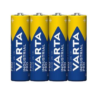 Set 4 baterii alcaline LR06, Varta Industrial Pro 35655, AA, 1.5V, in folie