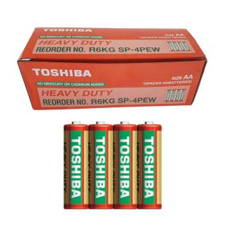 Set 40 baterii AA, Toshiba Heavy Duty, R6, 1.5V, ambalate in folie