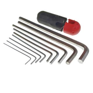 Set 9 chei hexagonale   Allen   tip imbus, cu maner , 1.5   2   2.5   3   4   5   6   8   10 mm, lungime 80 - 210 mm