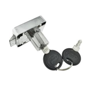 Set incuietoare pentru mobilier, Flores 66846, cu butuc si 2 chei, cromat , dimensiuni 40 x 40 x 32 mm