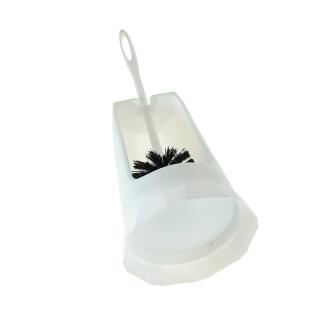 Set toaleta cu perie si suport din plastic, lungime perie 360 mm, dimensiuni suport 206 x 118 x 77 mm, Y-079, alb