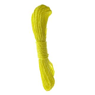 Sfoara din material termoplastic matasos, funie nylon rezistent, grosime 4mm, lungime 10 m , galbena