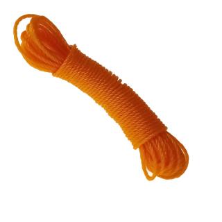 Sfoara polipropilena de 3mm, fir rasucit, 10m, FS-12270-O, portocalie