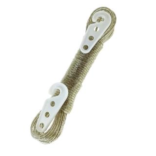 Sfoara rufe cu lungime de 10 m, din otel izolat, grosime 3mm, cu 2 cleme, transpareta
