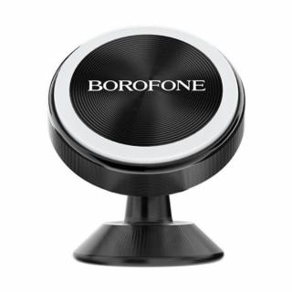Suport auto magnetic, pentru smartphone, Borofone BH5 Platinum, cu prindere pe bord, negru