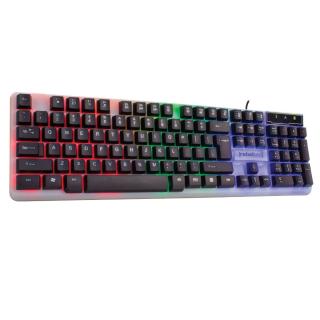 Tastatura gaming cu 12 taste multimedia, anti-ghosting, Neon, iluminare LED din spate, lungime cablu 1.8 m