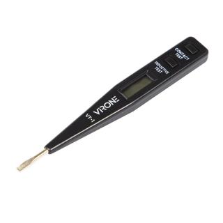 Tester electronic de tensiune AC DC, afisaj LCD, 12-250V, VT-1, varf drept de 3mm, 13103, negru