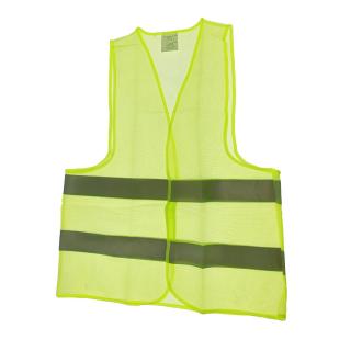 Vesta cu 2 benzi reflectorizante, Bossini, marimea XXL, lungime 67 cm, latime 54 cm, verde
