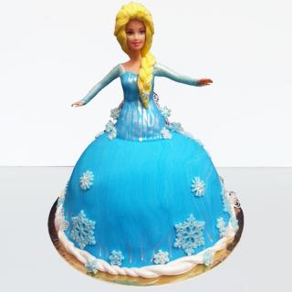 Tort Ana din Frozen in forma de rochita
