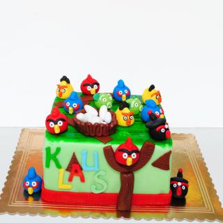 Tort Angry birds cu pasari multe