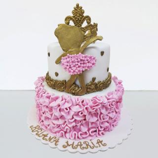 Tort balerina si coronita