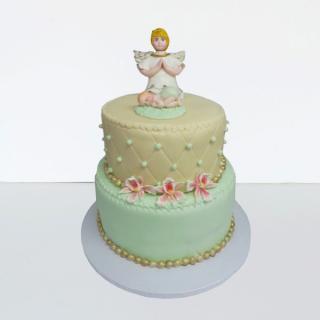 Tort botez cu ingeras