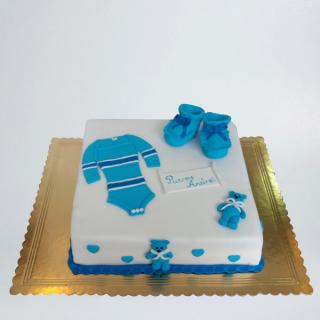 Tort botez cu scutece si botosei
