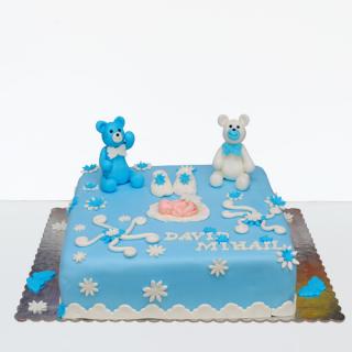 Tort botez cu ursuleti