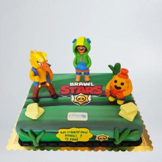Tort Brawl Stars cu 3 personaje