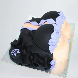 Tort bust sexy negru