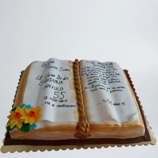 Tort carte cu floricele
