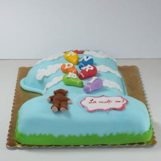 Tort cifra 1 cu balonase