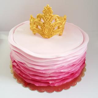 Tort coronita si degradee roz