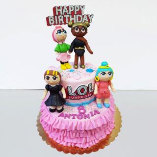 Tort cu 4 papusele LOL