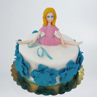 Tort cu balerina blonda