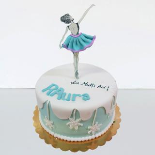 Tort cu Balerina Turquoise