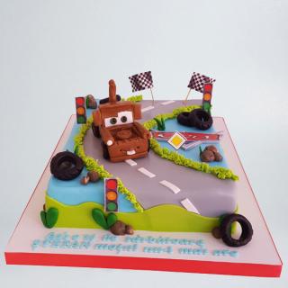 Tort cu bucsa si steaguri