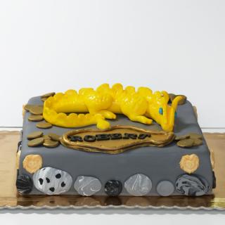 Tort cu dragon galben