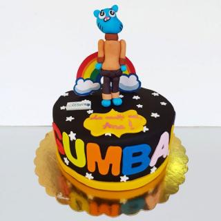 Tort cu Gumball in picioare