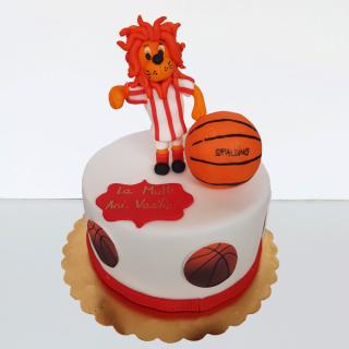 Tort cu mascota de fotbal