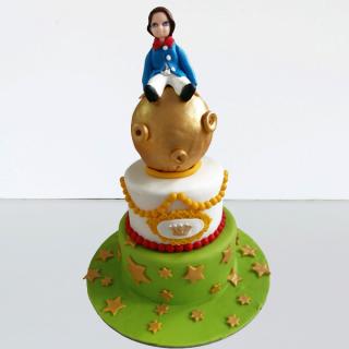Tort cu micul Print pe glob