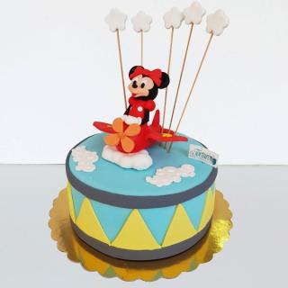 Tort cu Minnie in avion pe norisor