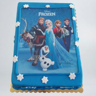Tort cu poza personaje Frozen