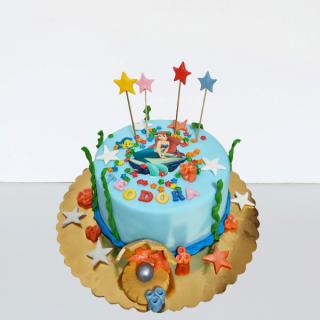 Tort cu sirena si poza