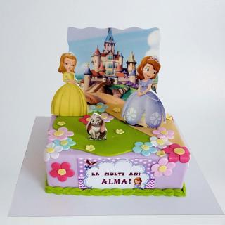 Tort cu Sofia si castel