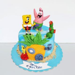 Tort cu Sponge bob la mare
