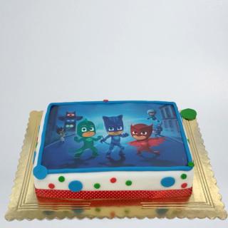 Tort Eroi in Pijamale patrat
