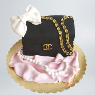 Tort geanta Channel neagra