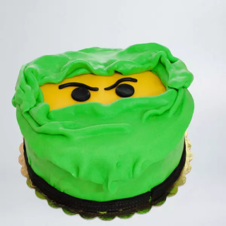 Tort Lego Ninjago verde